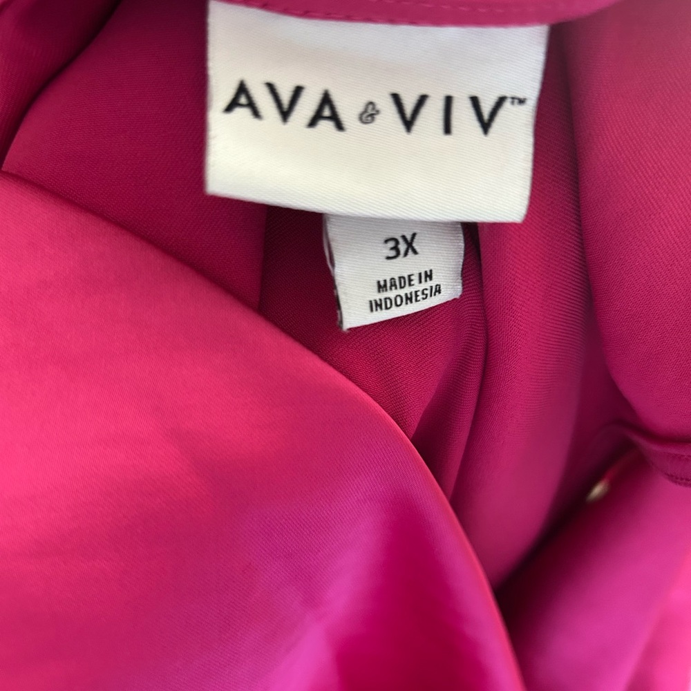 Ava & Viv Pink Midi Dress - Picture 5 of 5
